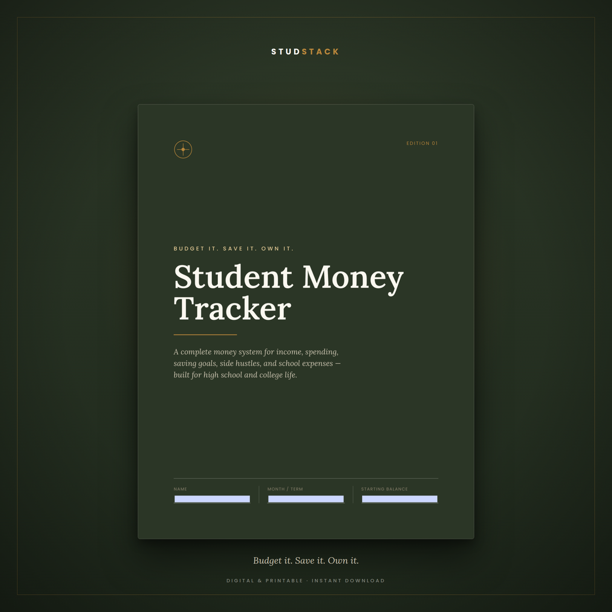 Student Money Tracker