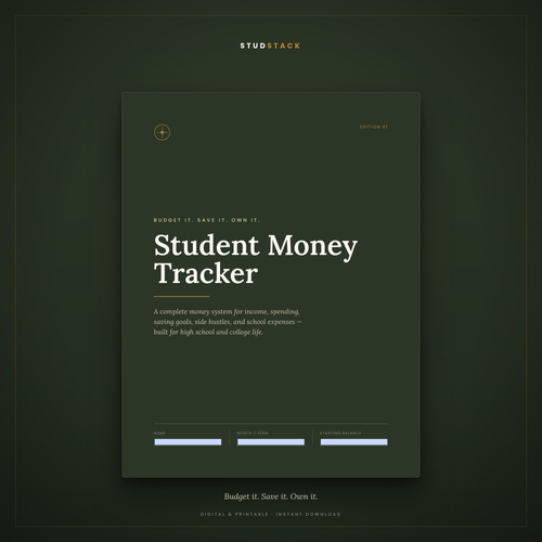 Student Money Tracker
